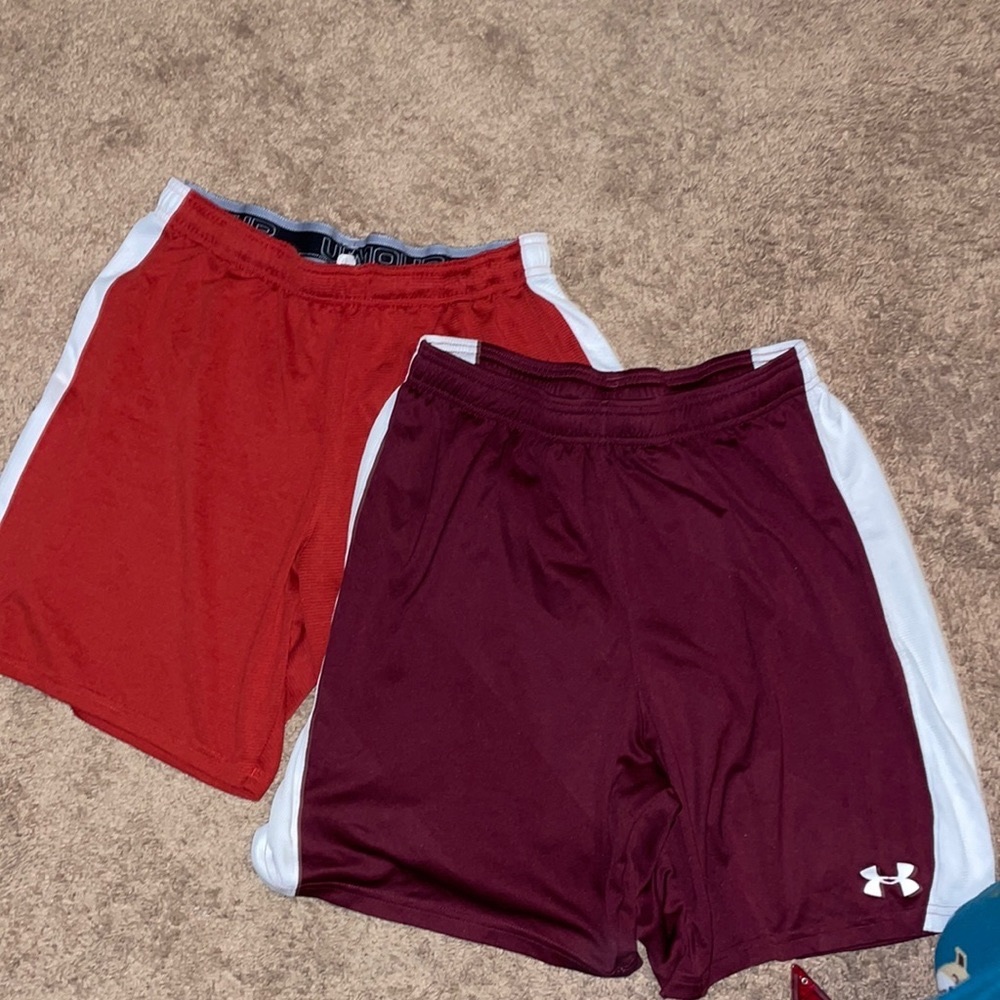Lot of 2 boys Under Armour shorts